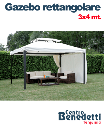 Gazebo Rettangolare 3x4 mt.