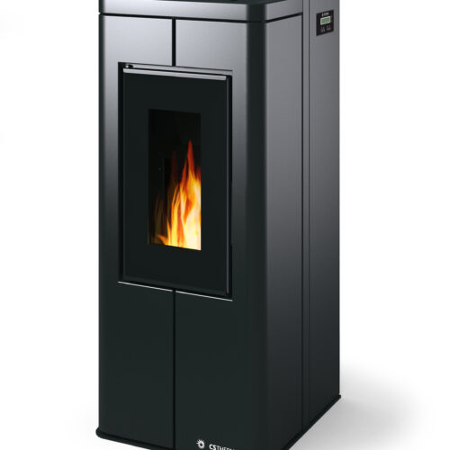CS THERMOS - Stufa Scrigno ad aria ventilata, biomassa con bruciatore autopulente - 8 kw - immagine 3