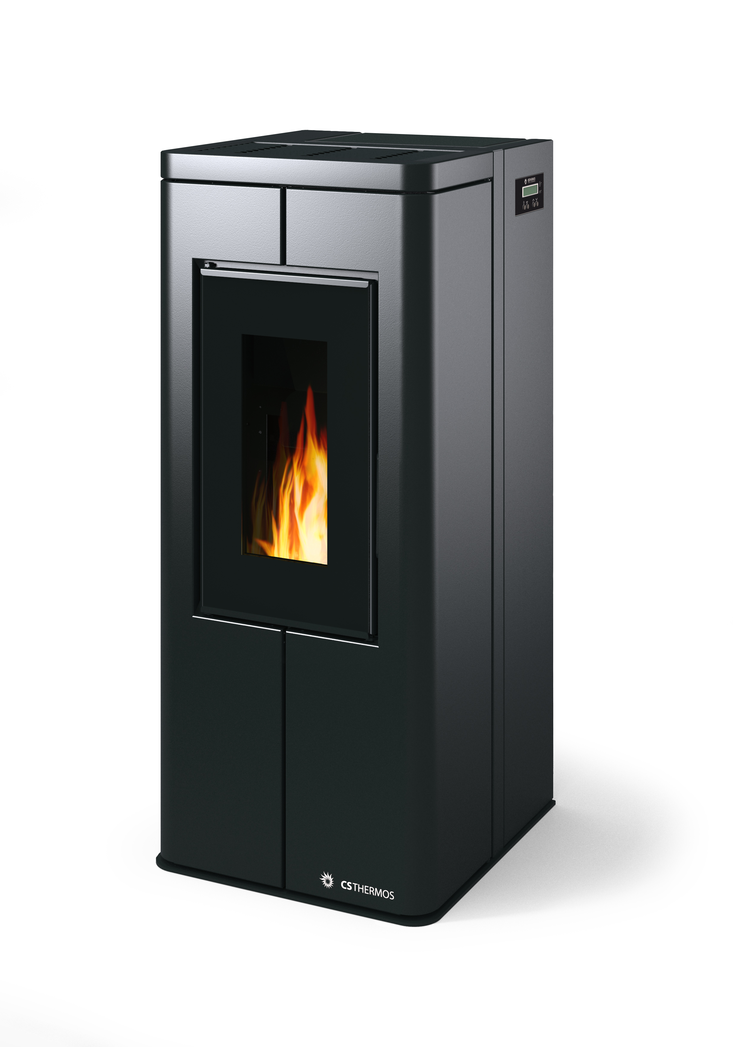 Stufa a pellet 8 Kw ad aria ventilata per riscaldamento Kalon Alysa Stufa a pellet 8 Kw ad aria ventilata per riscaldamento Kalon Alysa