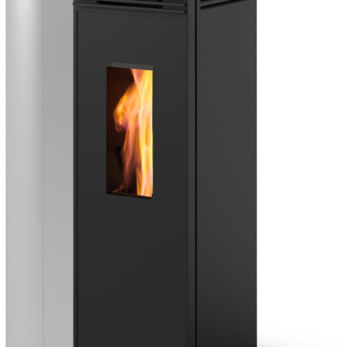 CS THERMOS - Stufa Loren ad aria ventilata, biomassa con bruciatore autopulente - 8 kw - immagine 3