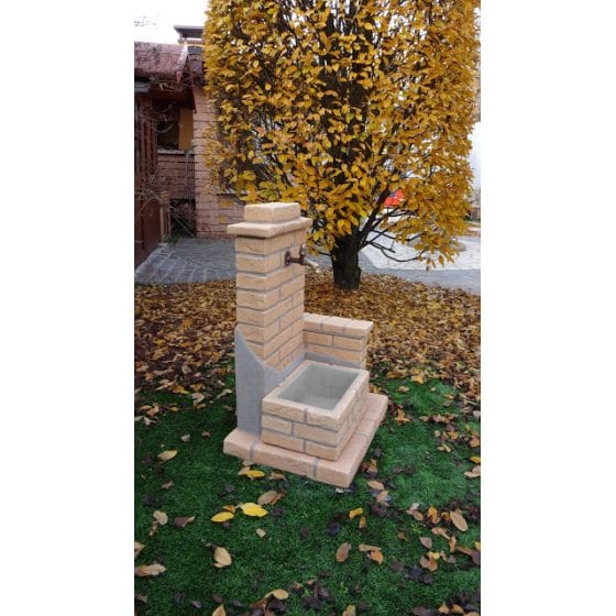 Fontanella EL PASO in pietra ricostruita con vasca - immagine 4