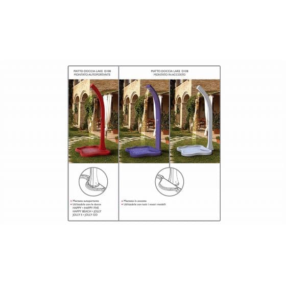 Arkema - Piatto doccia Laghetto artificiale antracite D108 + OMAGGIO - immagine 2