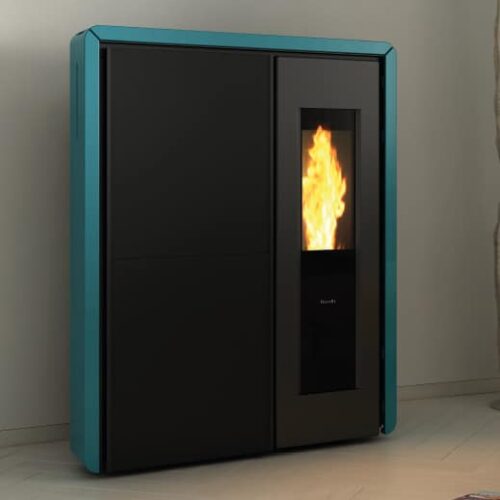 Ravelli – Termostufa a pellet Idro HR 160 SNELLA PLUS – 21,4 kw con kit riscaldamento