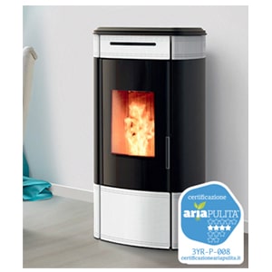 Ravelli – Termostufa a pellet Idro HRV 100 GLOBE – 13,2 kw con kit riscaldamento