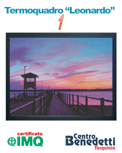 .Offerta Bundle per 4 Termoquadri Leonardo 60x80
