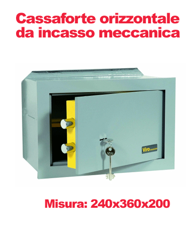 VIRO - Cassaforte Orizzontale da incasso meccanica