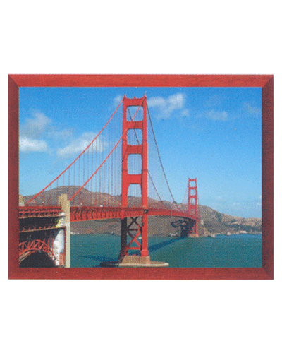 .Leonardo termoquadro 60x80 - S.Francisco con cornice in legno