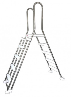NEWPLAST - Scaletta Inox Safe per piscine fino a 135 cm