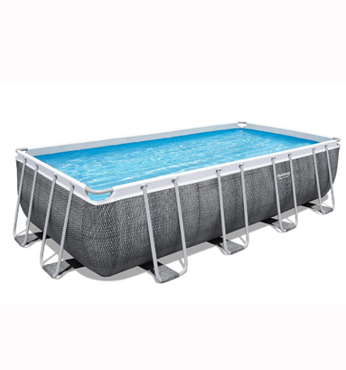 BESTWAY – Piscina Ultra Frame 488x244x122 cm simil Rattan + Accessori