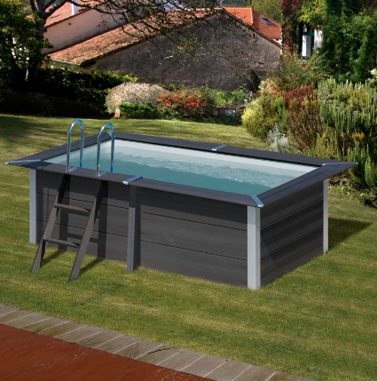 GRE – Piscina Fuori Terra Rettangolare Avantgarde Materiale Composito 326 – 326X186X96 cm con pannelli premontati