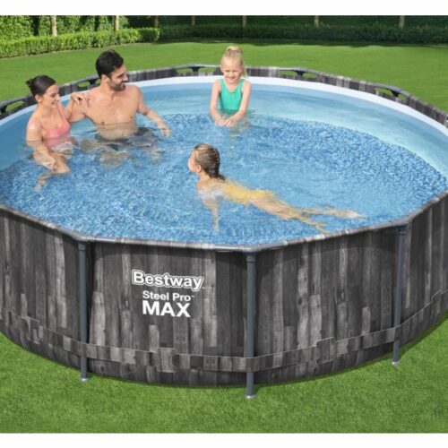 BESTWAY - Piscina Steel Pro Max 366x100 cm effetto legno - immagine 2